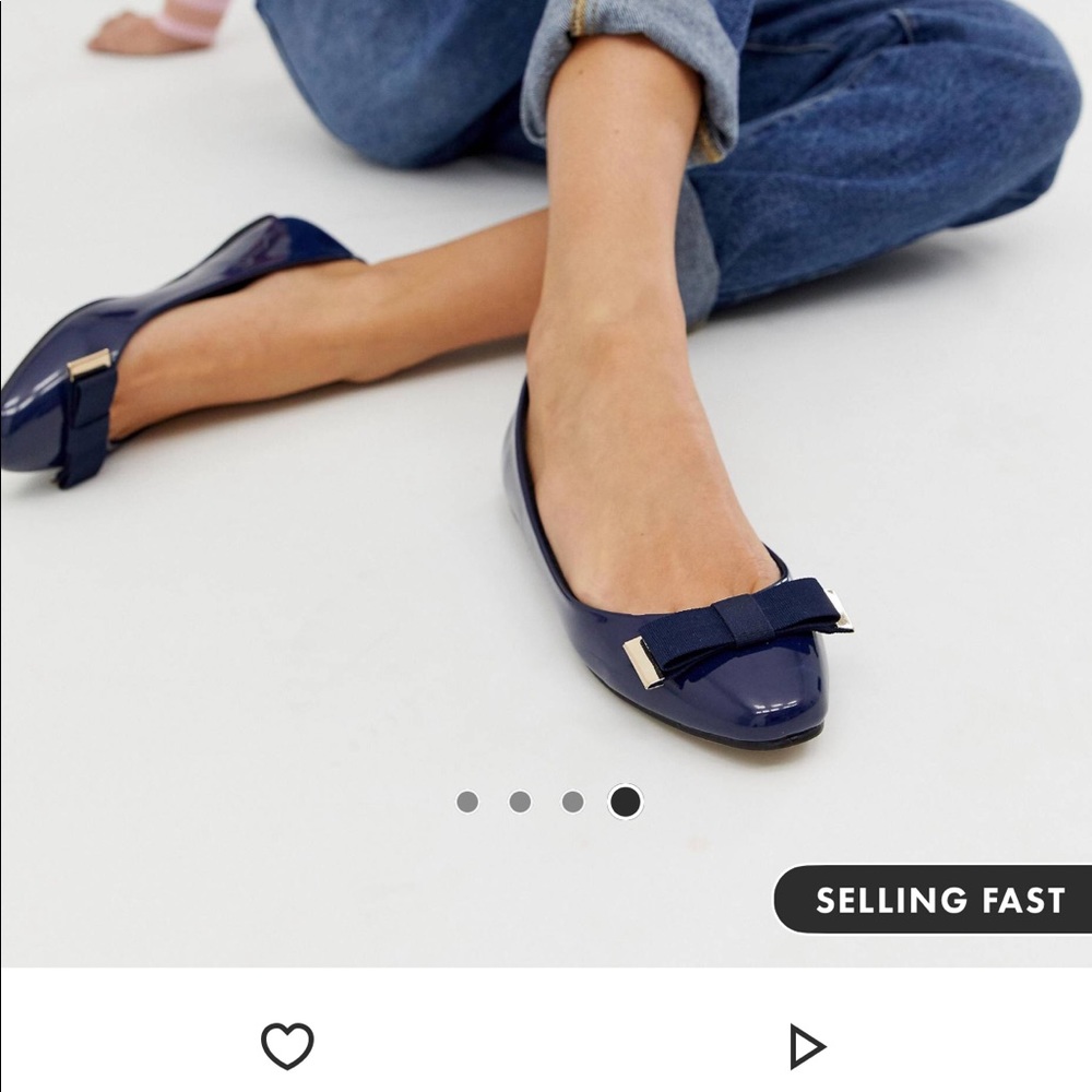 Patent Ballet Flats